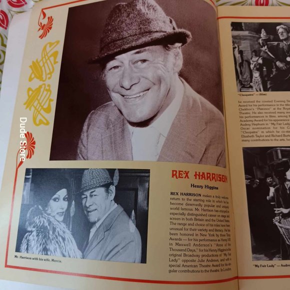 1981 My Fair Lady U.S. Souvenir Book - Rex Harrison & Cheryl Kennedy Soft Cover - Picture 3 of 5